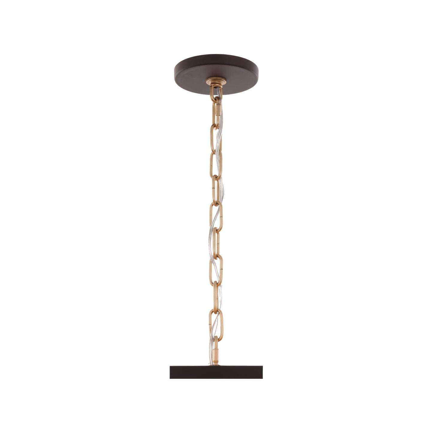 Varaluz Cannery 4Lt Drum Pendant, Dark Bronze/French Gold/Ombre