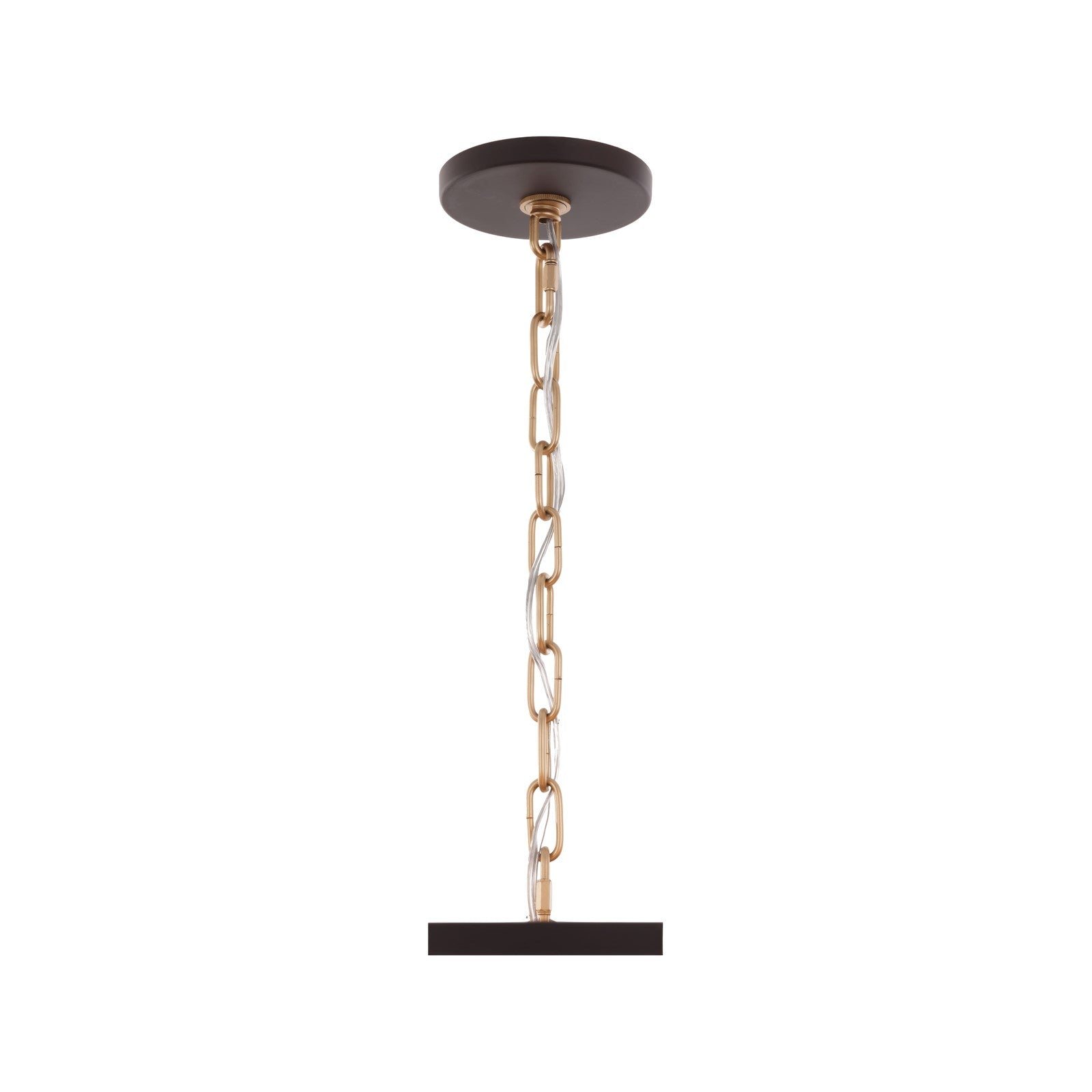 Varaluz Cannery 4Lt Drum Pendant, Dark Bronze/French Gold/Ombre