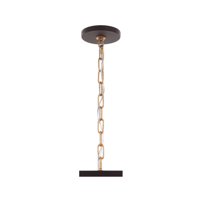 Varaluz Cannery 4Lt Drum Pendant, Dark Bronze/French Gold/Ombre