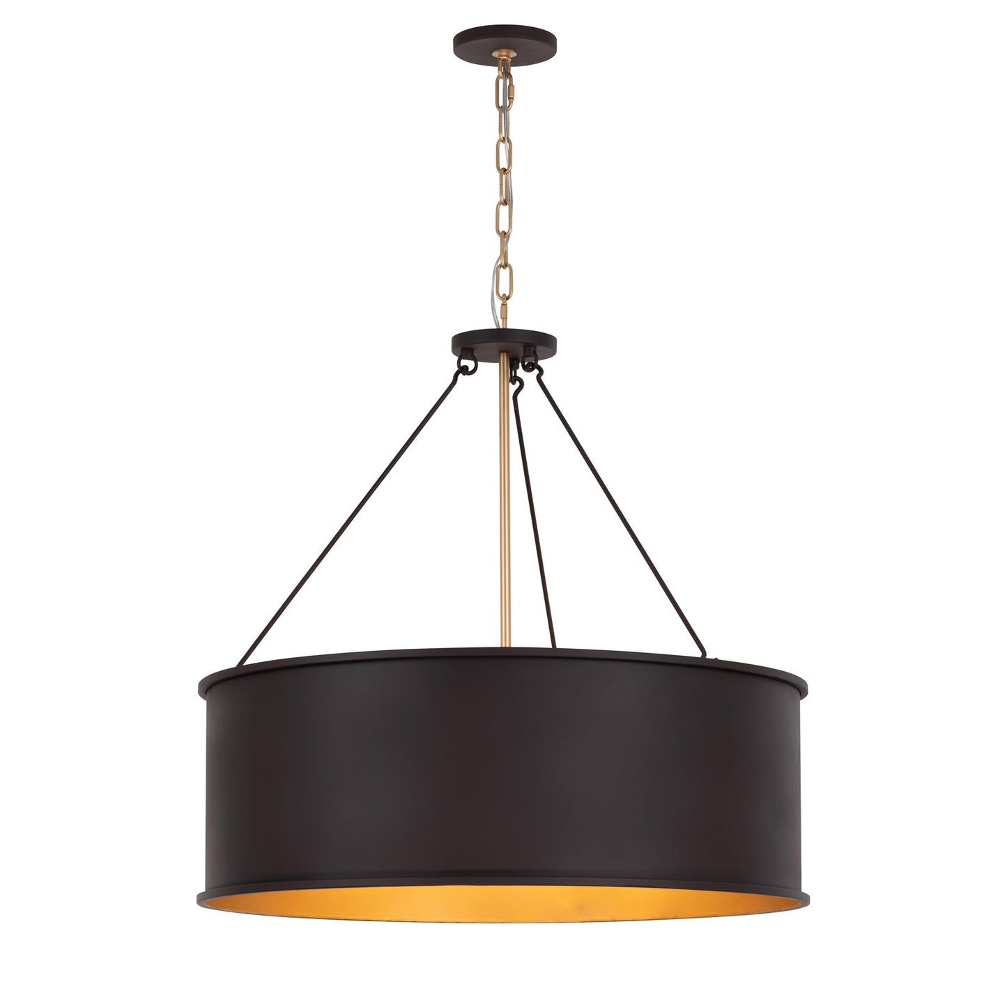 Varaluz Cannery 5Lt Pendant, Dark Bronze/French Gold/Ombre