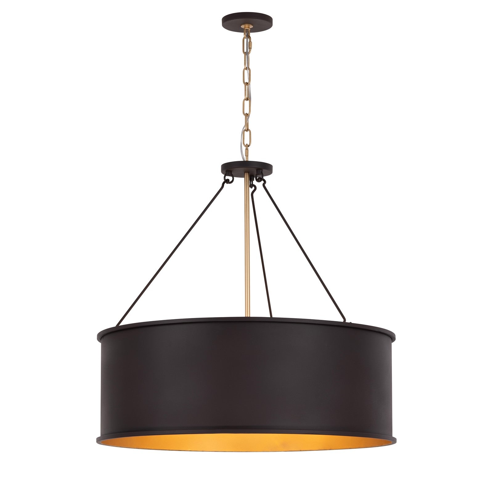 Varaluz Cannery 5Lt Pendant, Dark Bronze/French Gold/Ombre