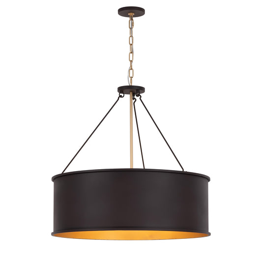 Varaluz Cannery 5Lt Pendant, Dark Bronze/French Gold/Ombre
