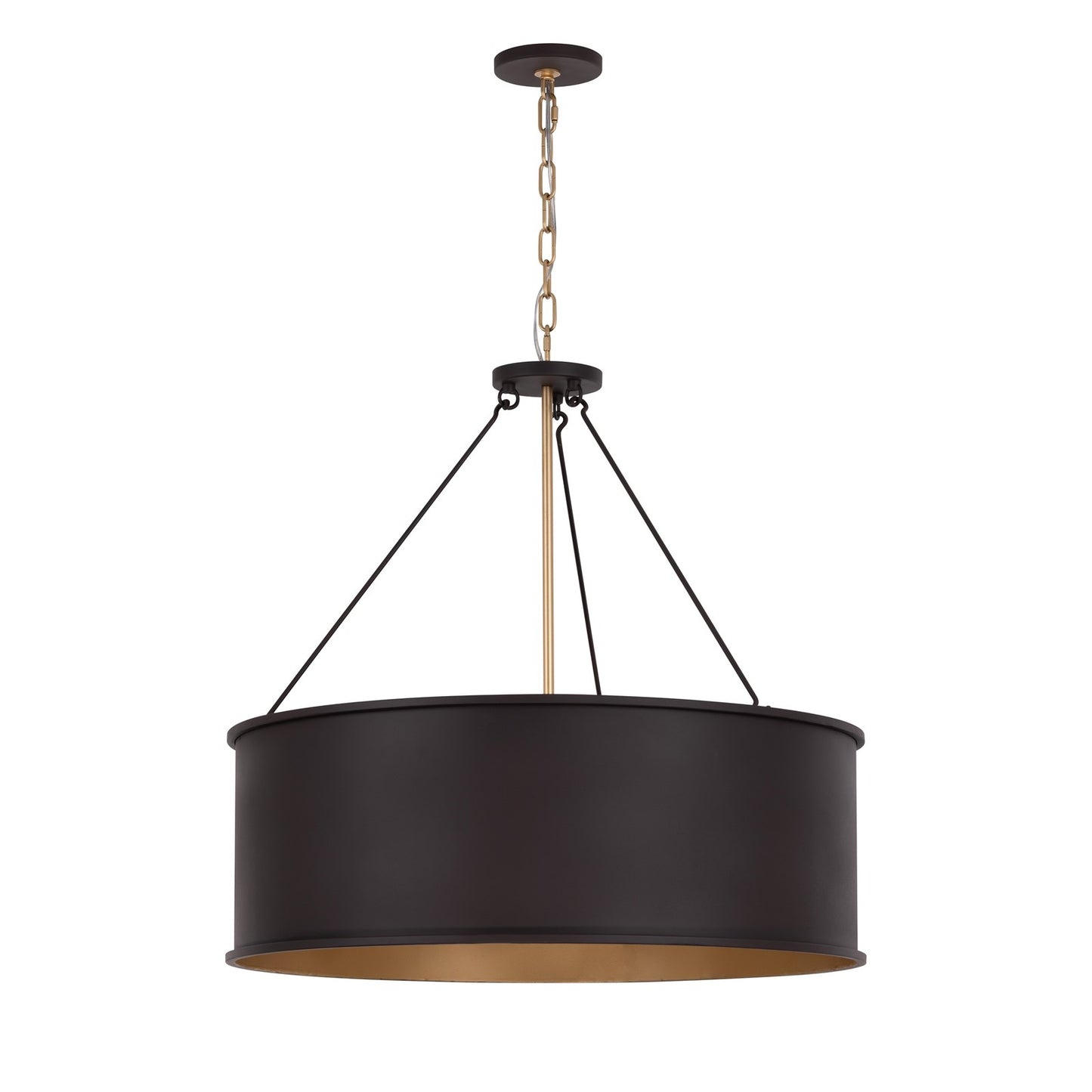 Varaluz Cannery 5Lt Pendant, Dark Bronze/French Gold/Ombre