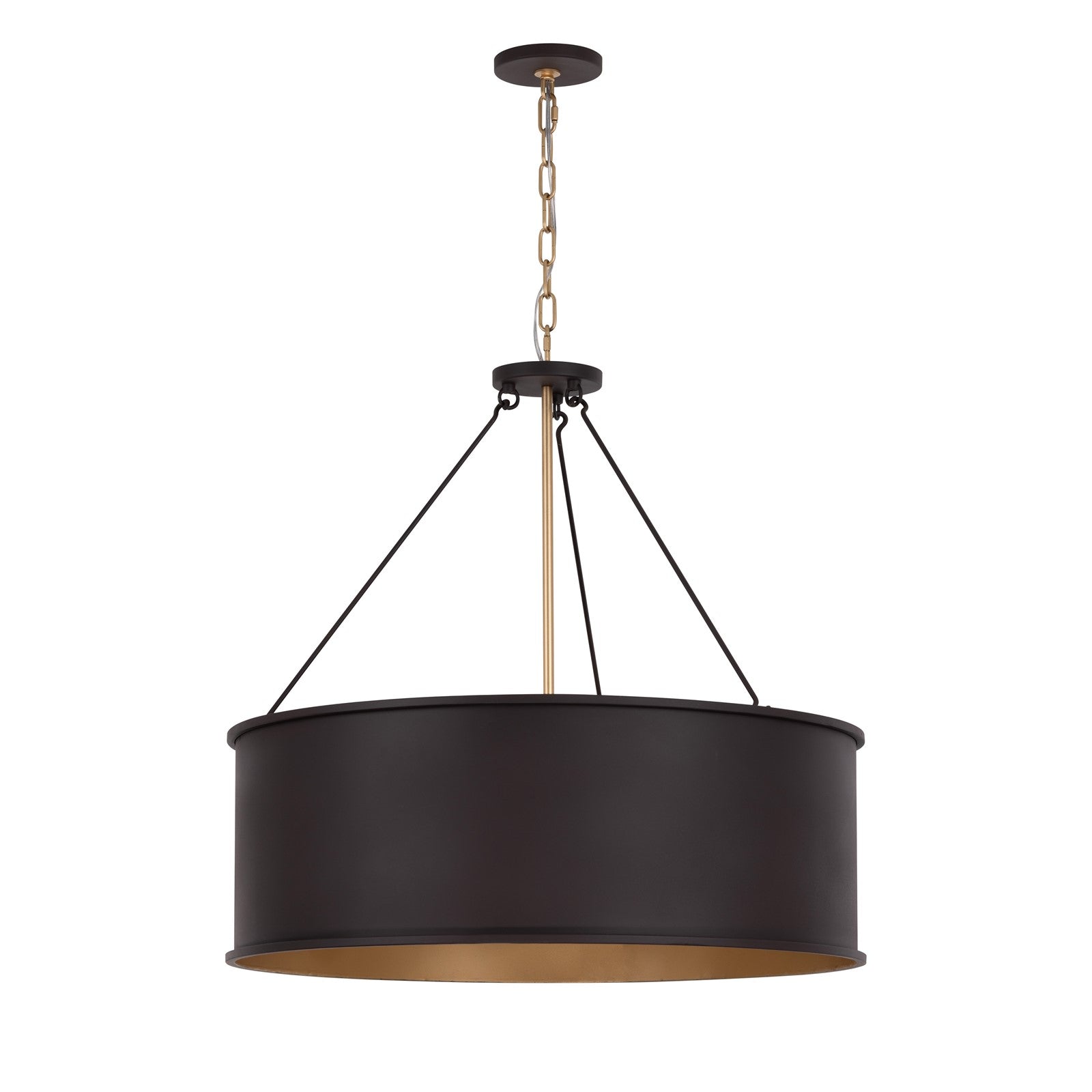 Varaluz Cannery 5Lt Pendant, Dark Bronze/French Gold/Ombre