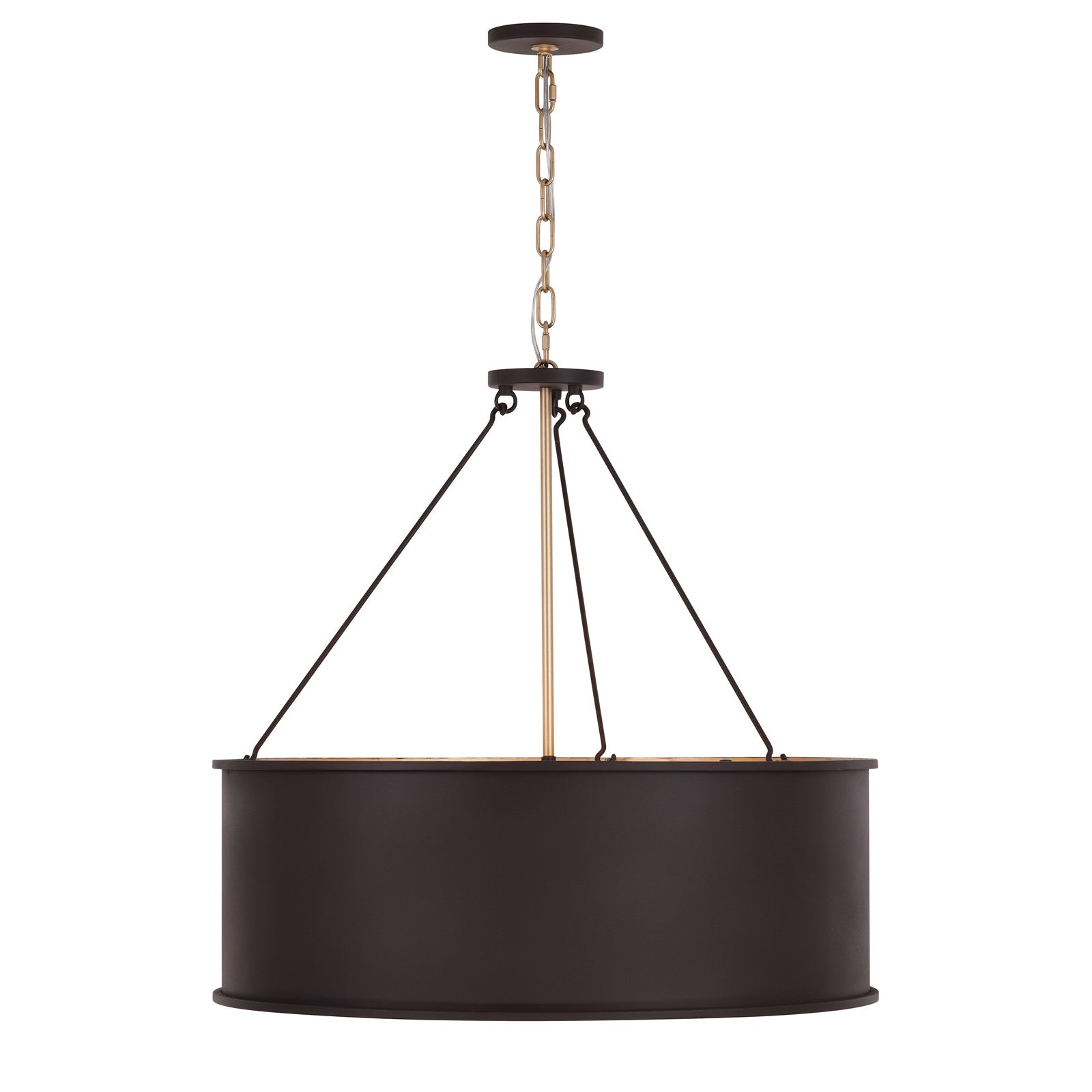 Varaluz Cannery 5Lt Pendant, Dark Bronze/French Gold/Ombre