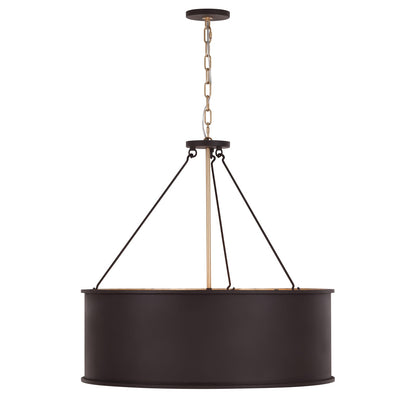 Varaluz Cannery 5Lt Pendant, Dark Bronze/French Gold/Ombre