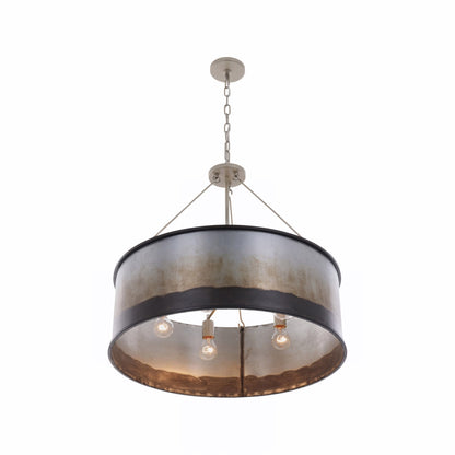 Varaluz Cannery 5 Light Pendant, Ombre Galvanized/Ombre Galvanized