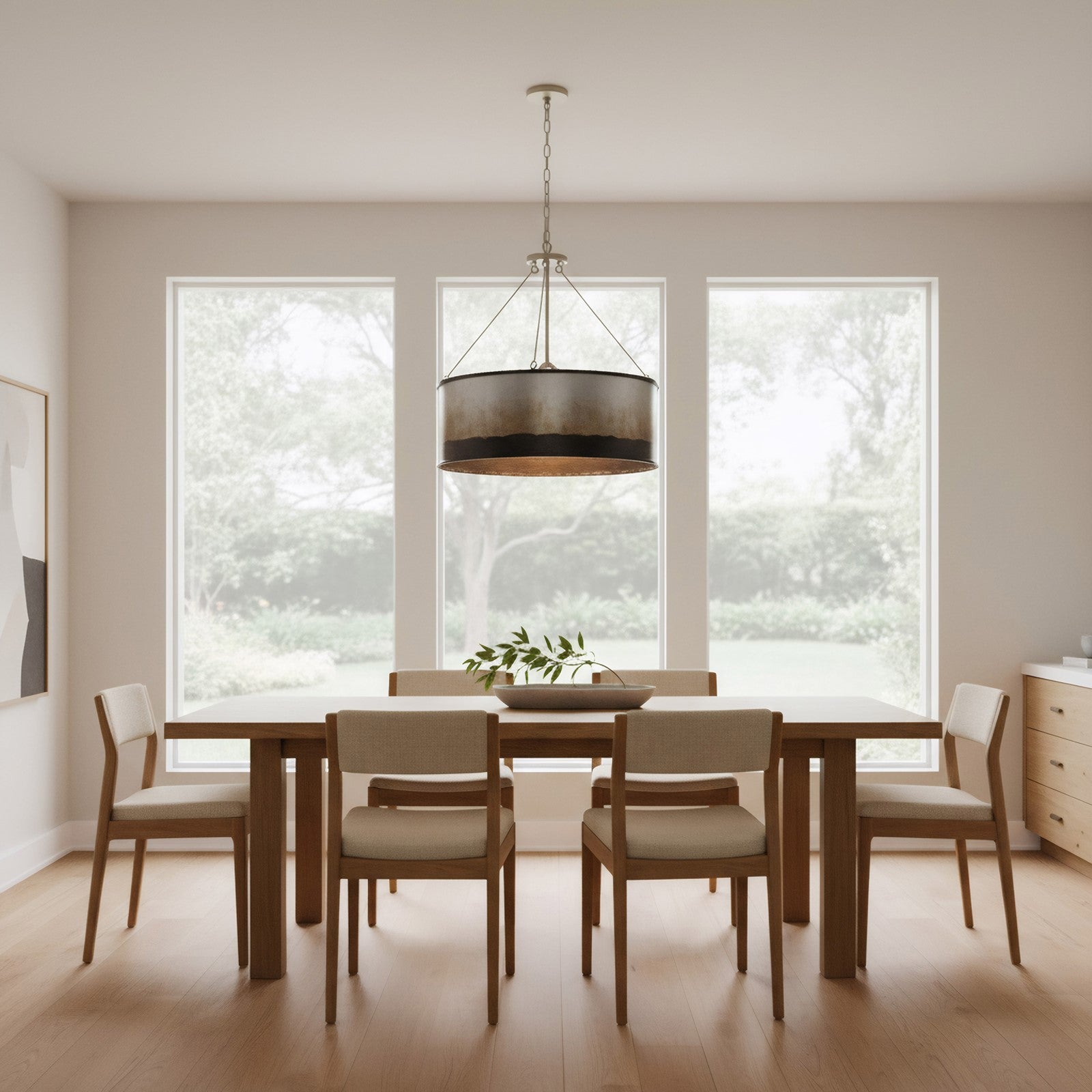 Varaluz Cannery 5 Light Pendant, Ombre Galvanized/Ombre Galvanized