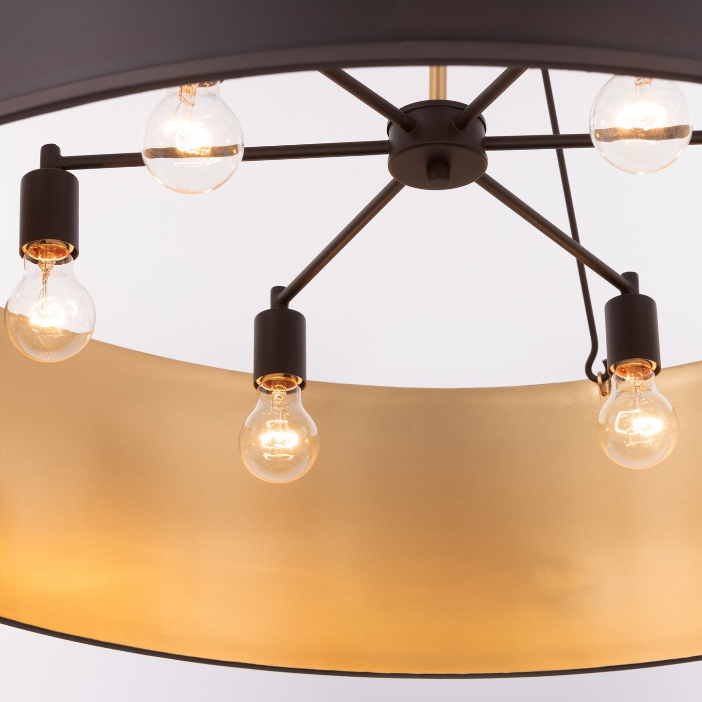 Varaluz Cannery 6Lt Pendant, Dark Bronze/French Gold/Ombre
