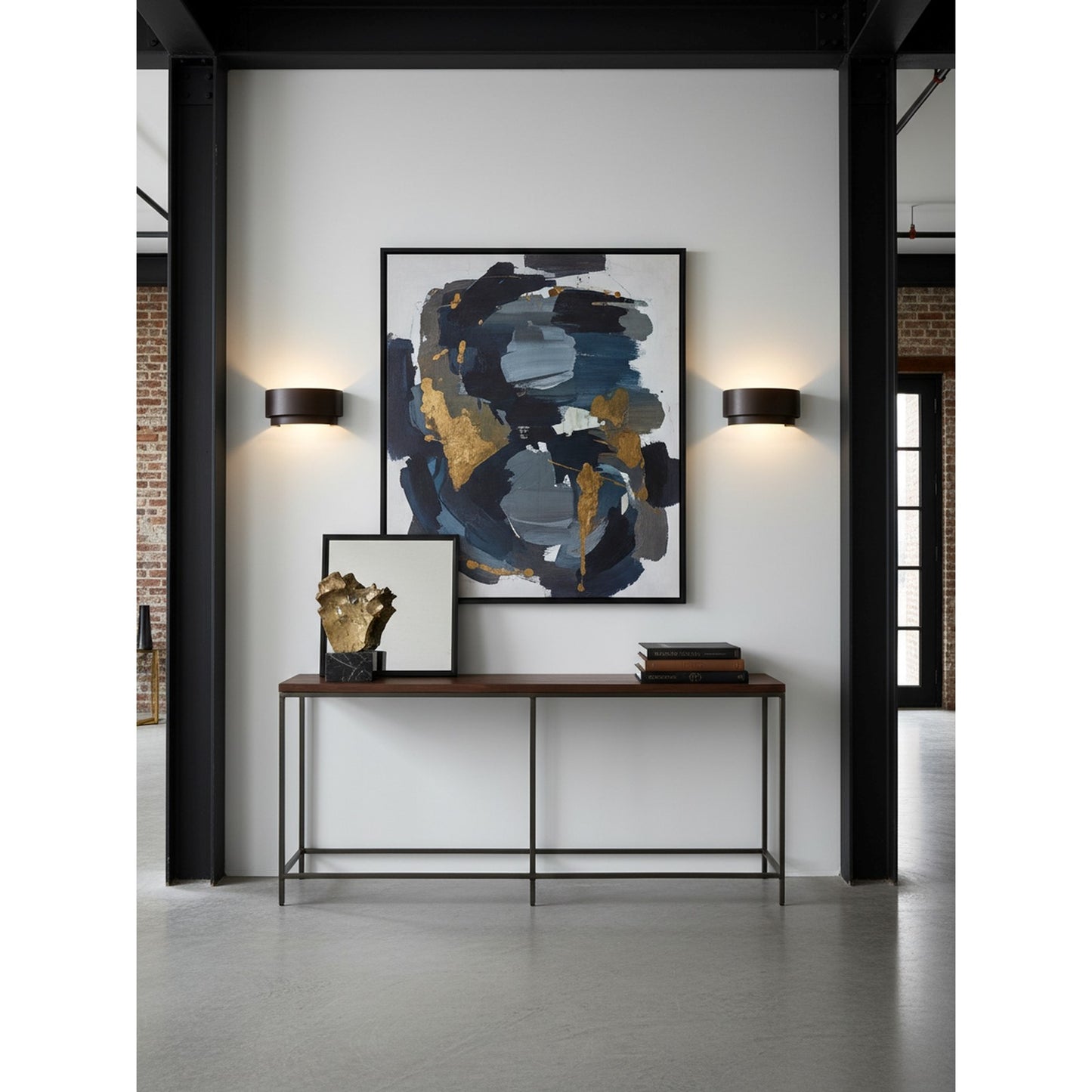 Varaluz Cannery 2Lt Wall Sconce, Dark Bronze/French Gold/Ombre
