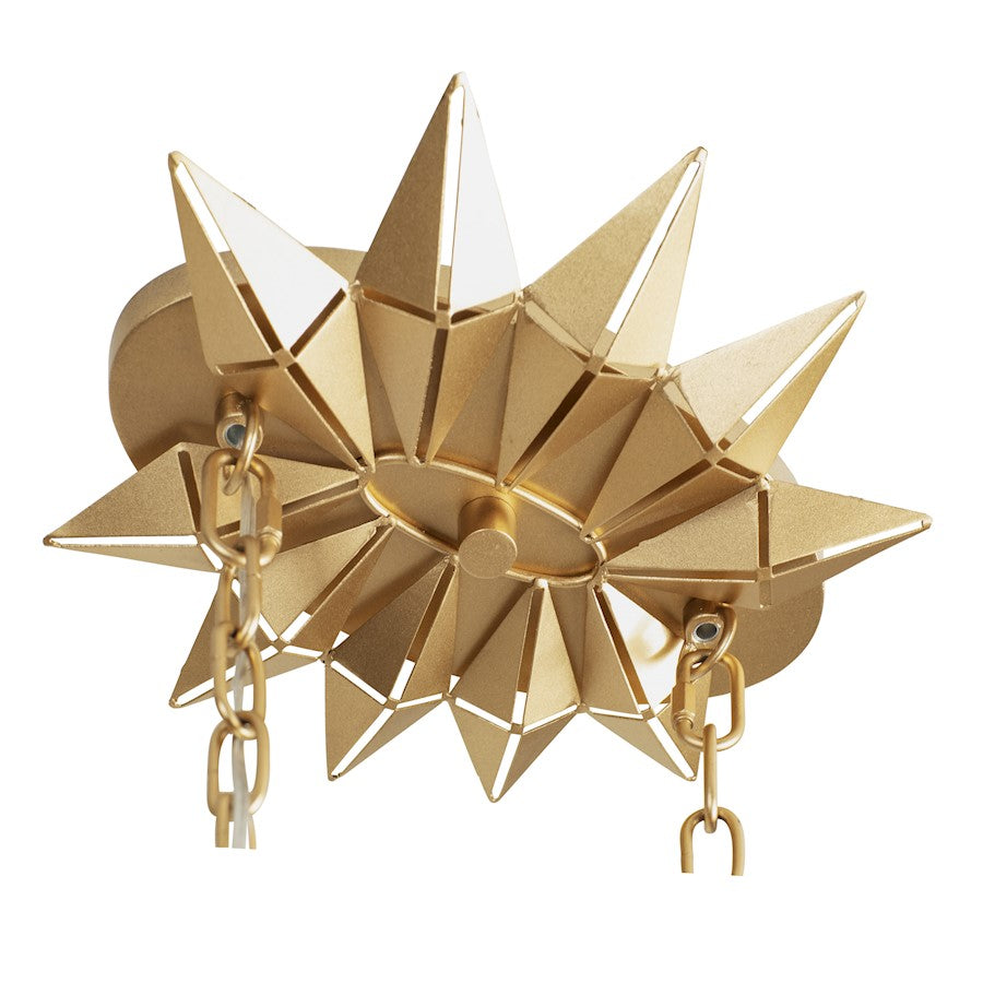 Linear Pendant, French Gold