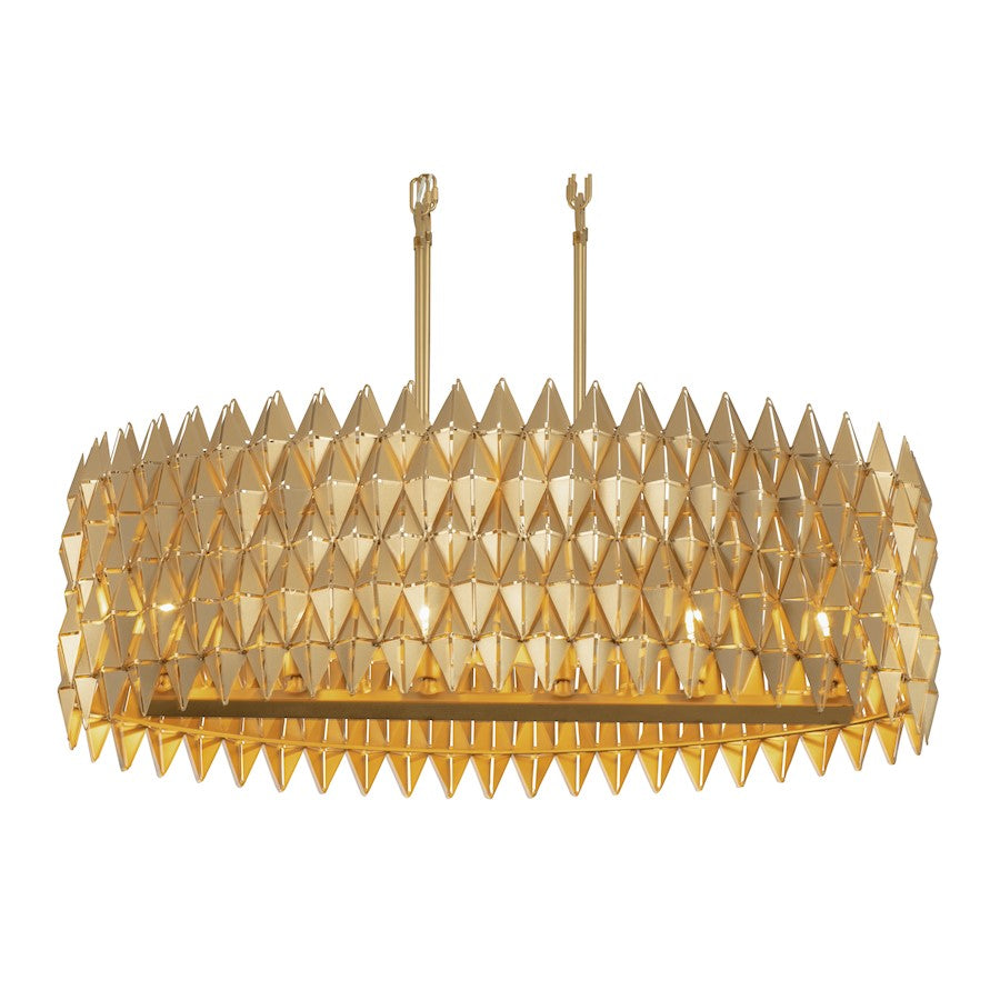 Linear Pendant, French Gold