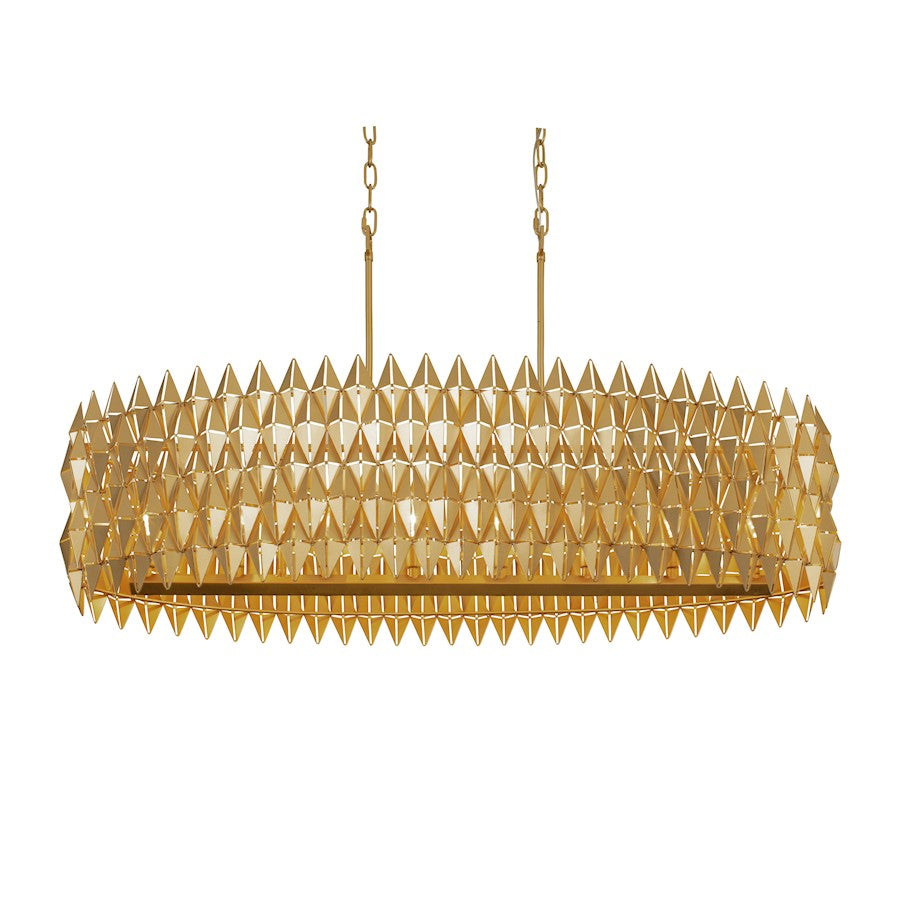 Linear Pendant, French Gold