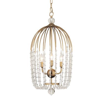 Voliere Crystal Pendant, Havana Gold