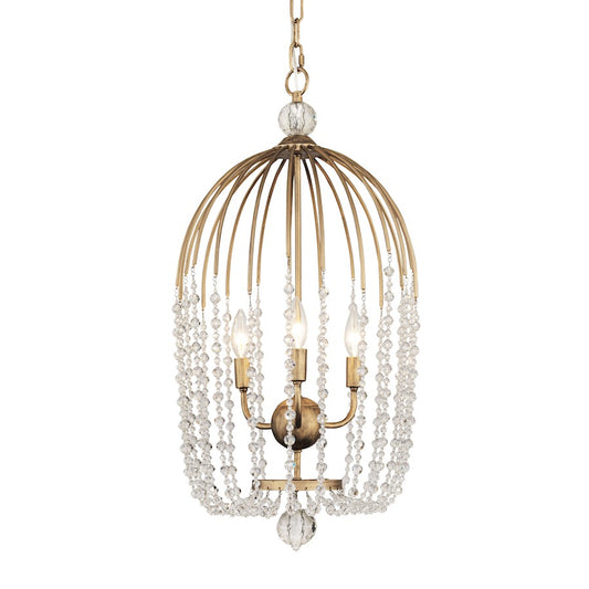 Voliere Crystal Pendant, Havana Gold