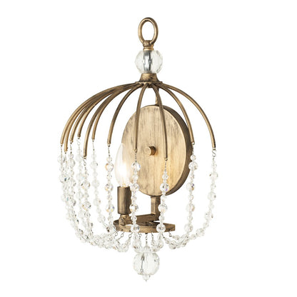 1 Light Crystal Wall Sconce