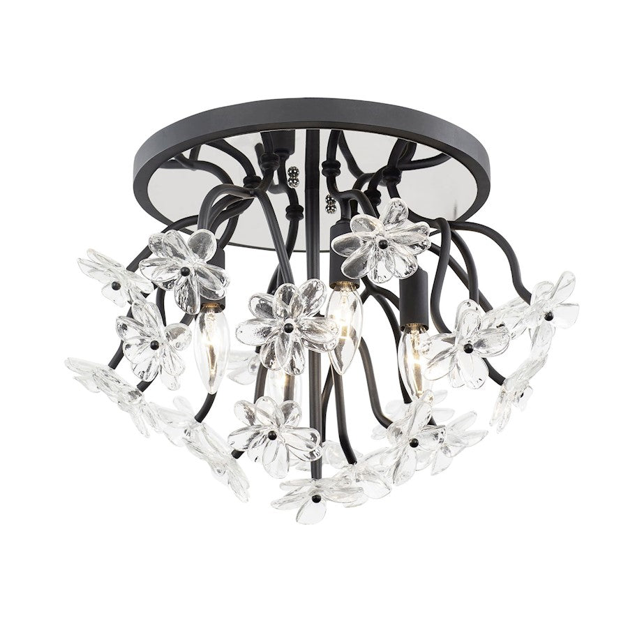 Varaluz Wildflower 4-Lt Semi-Flush Mount