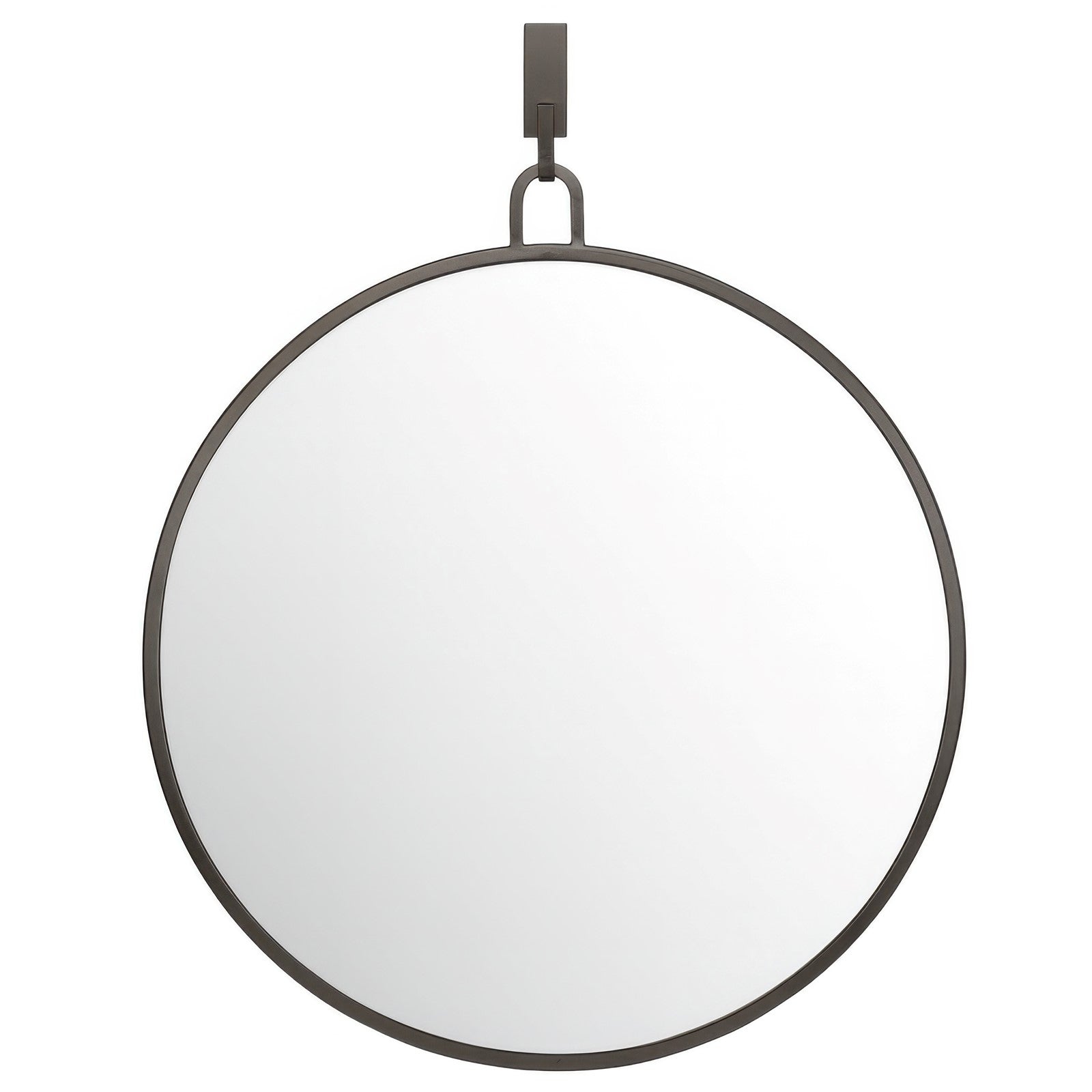 Varaluz Stopwatch Round Accent Wall Mirror, 30"W x 30"H, Bronze