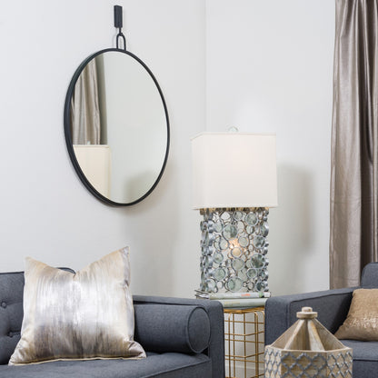 Varaluz Stopwatch Round Accent Wall Mirror, 30"W x 30"H, Bronze