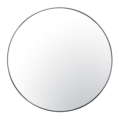 Varaluz Tablet 50" Round Wall Mirror, Black - 458MI50BL
