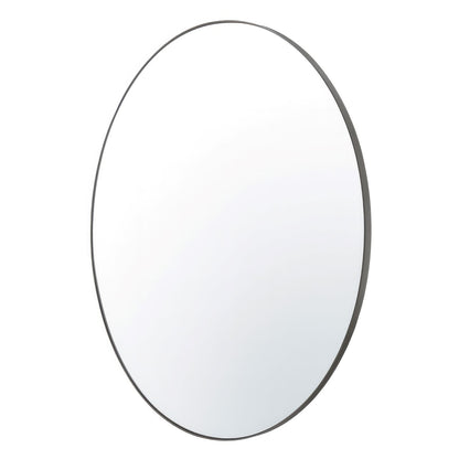 Varaluz Tablet Round Wall Mirror, 50"W x 50"H, Bronze
