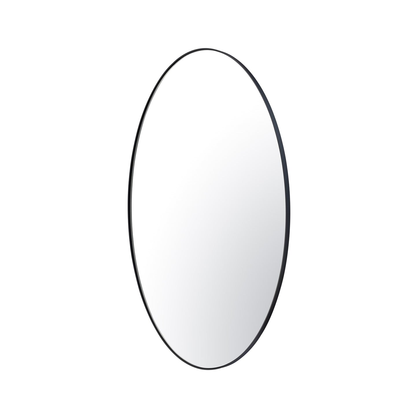 Varaluz Tablet Oval Wall Mirror, 24"W x 40"H, Black