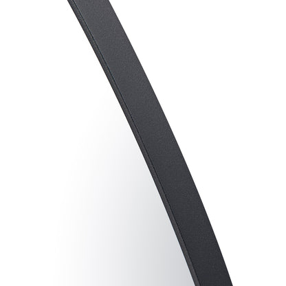 Varaluz Tablet Oval Wall Mirror, 24"W x 40"H, Black