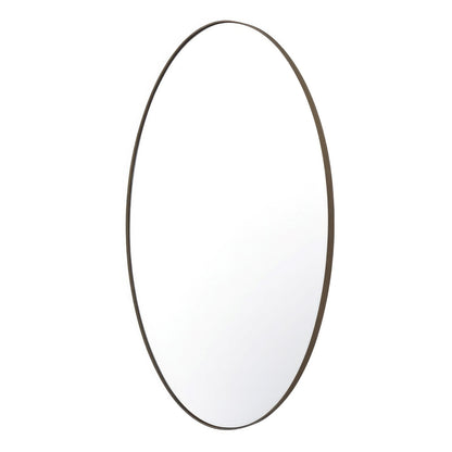 Varaluz Tablet Oval Wall Mirror, 24"W x 40"H, Bronze
