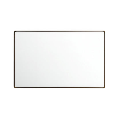Varaluz Kye Vertical Rounded Rectangular Wall Mirror, Bronze