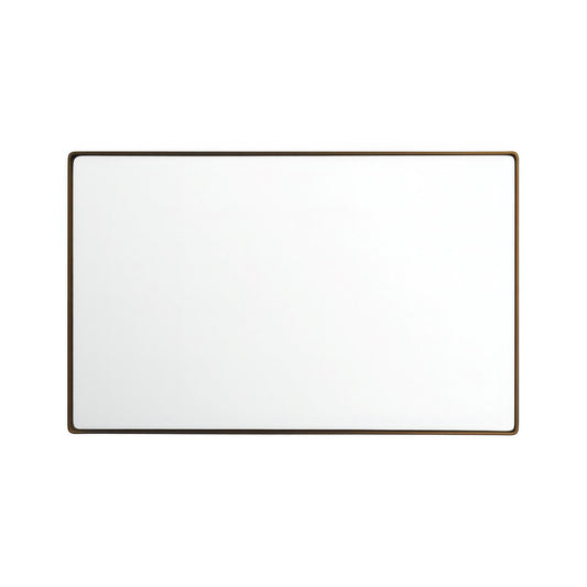 Varaluz Kye Vertical Rounded Rectangular Wall Mirror, Bronze