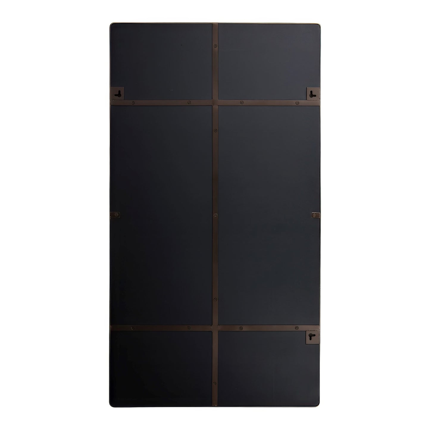 Varaluz Kye Vertical Rounded Rectangular Wall Mirror, Bronze