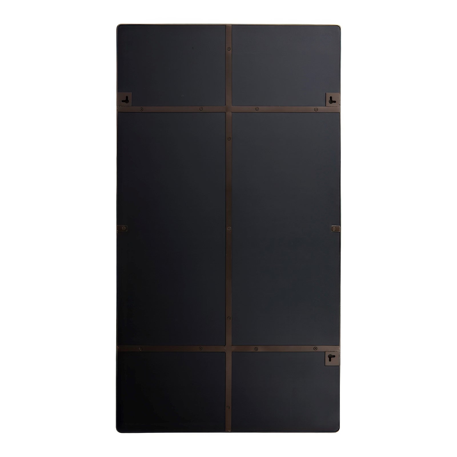 Varaluz Kye Vertical Rounded Rectangular Wall Mirror, Bronze