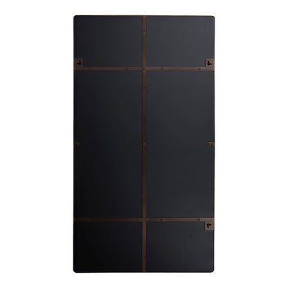 Varaluz Kye Vertical Rounded Rectangular Wall Mirror, Bronze