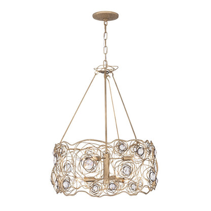 6 Light Chandelier, Havana Gold Ombre