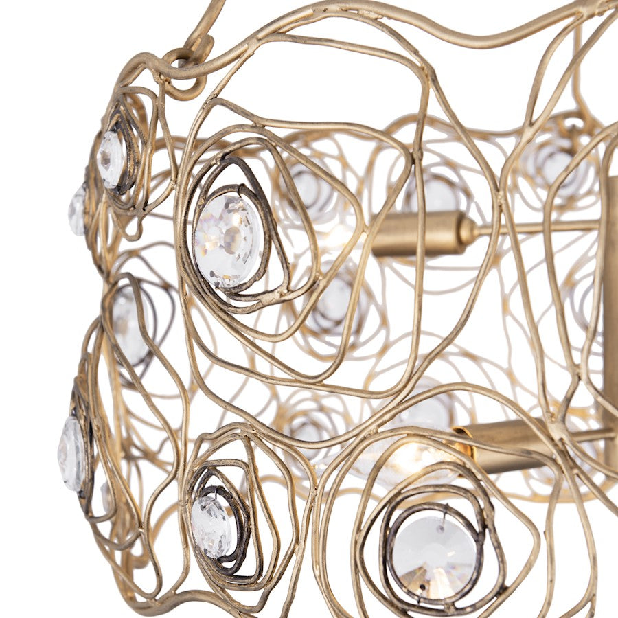 6 Light Chandelier, Havana Gold Ombre
