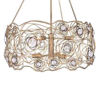 6 Light Chandelier, Havana Gold Ombre
