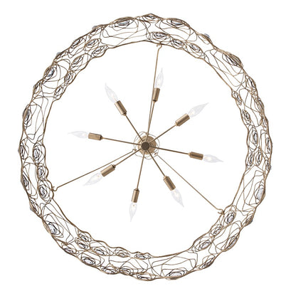 8 Light Chandelier, Havana Gold Ombre