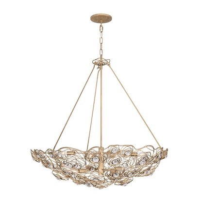 8 Light Inverted Pendant, Havana Gold Ombre