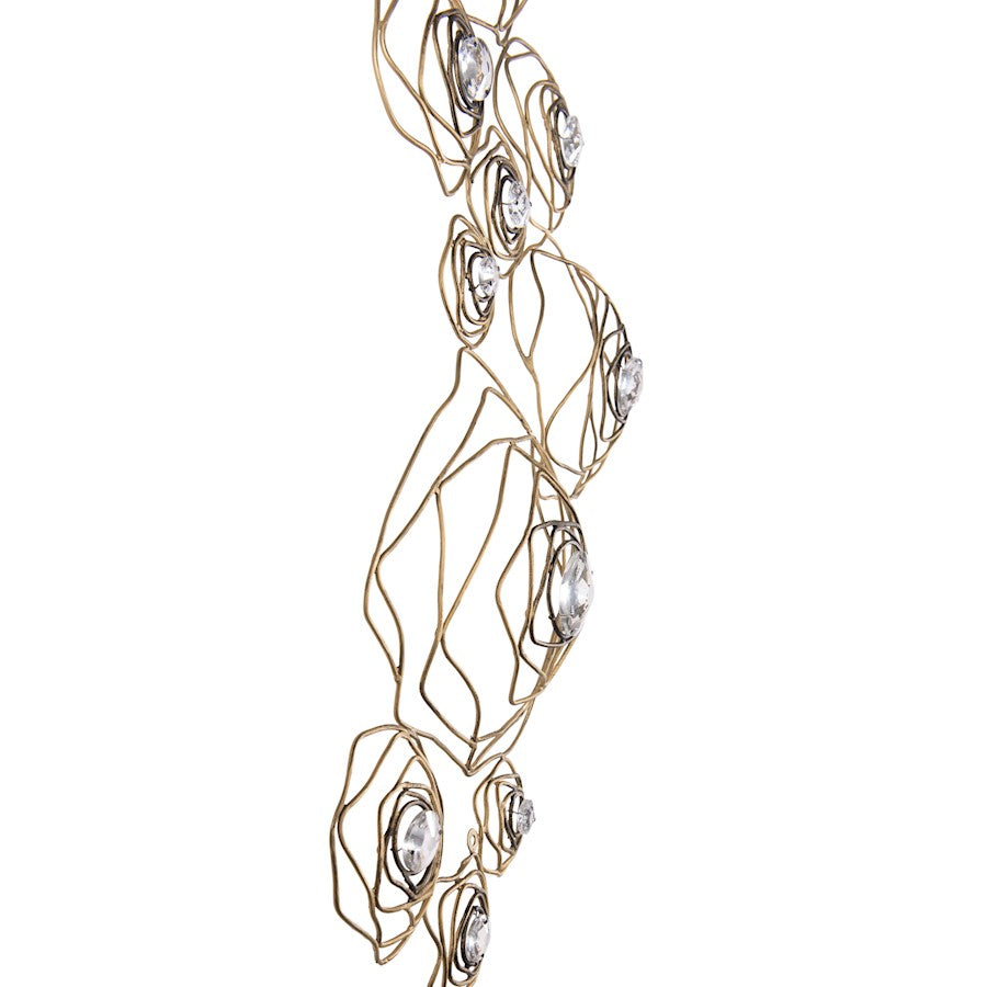 Varaluz Ethereal Rose Wall Art, Havana Gold Ombre