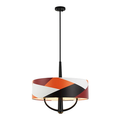 4 Light Pendant, Black