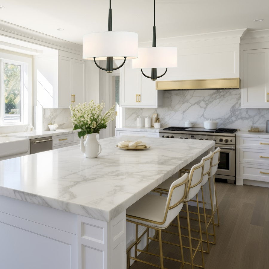 3 Light Pendant, Black