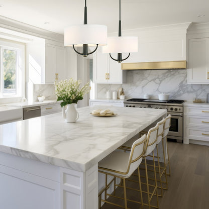 3 Light Pendant, Black