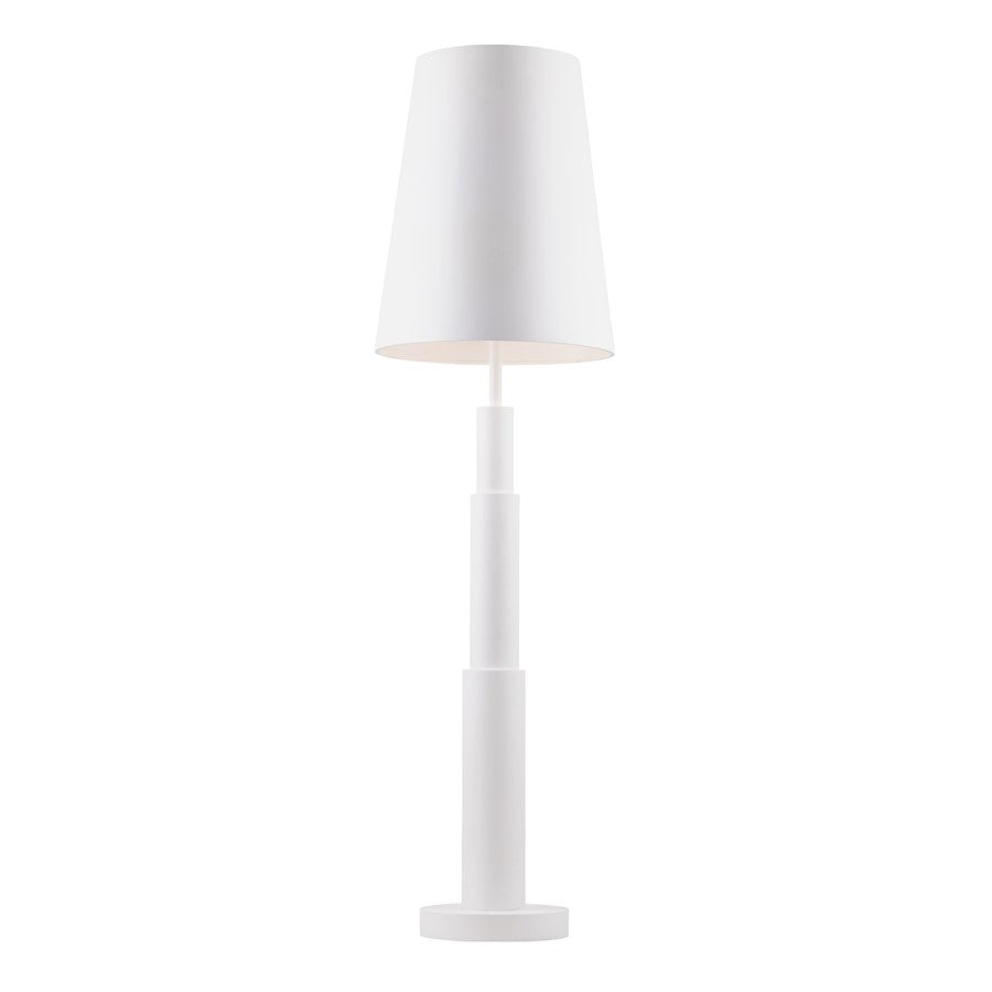 Varaluz Giustino 6 Light Floor Lamp, Matte White/Matte White