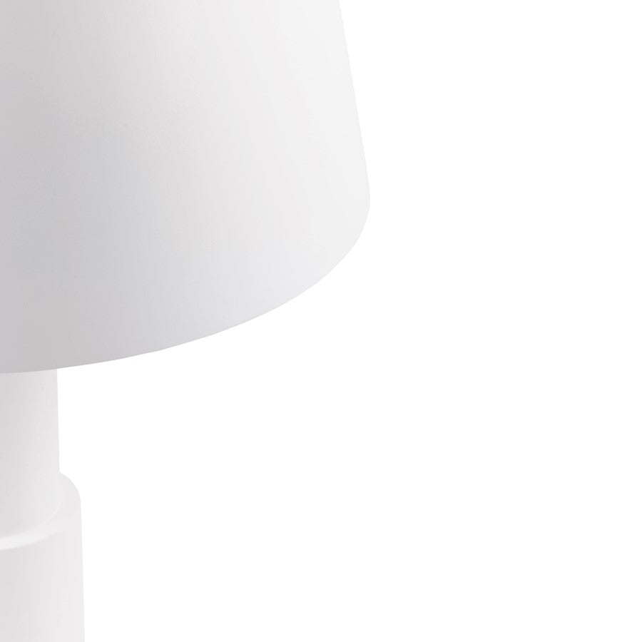 Giustino Table Lamp, Matte White/Matte White