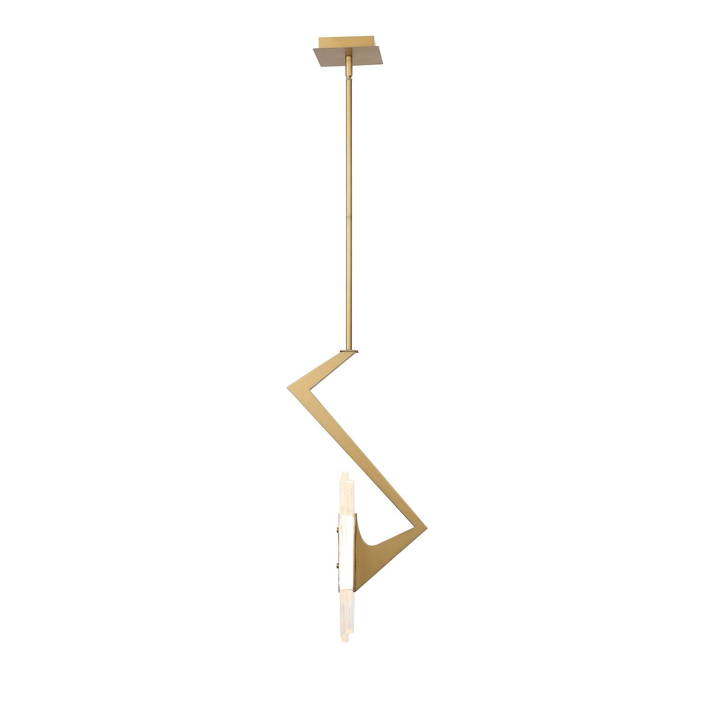 Varaluz Down the Wrong Path 1 Light Pendant, Brass Kisser/Seedy