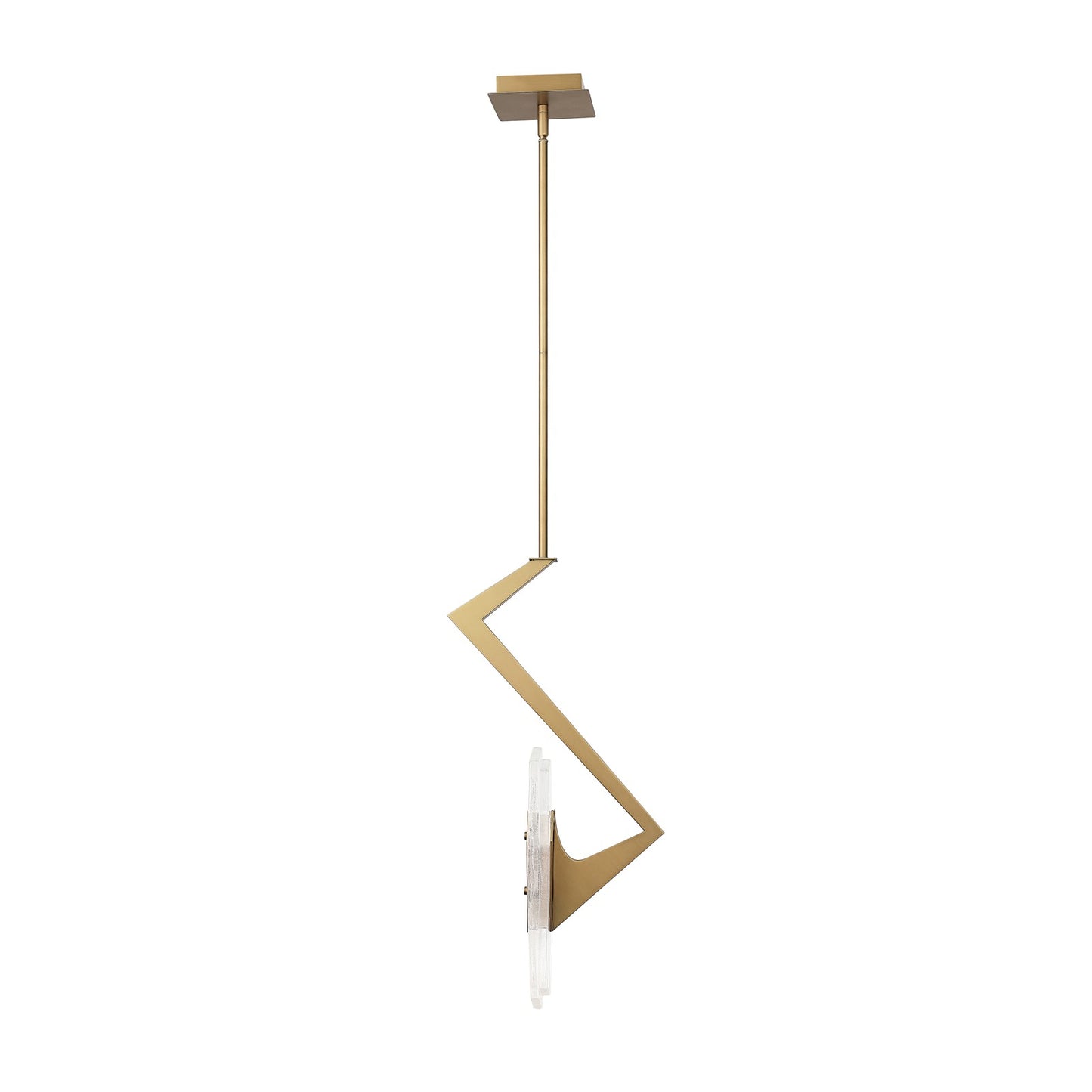 Varaluz Down the Wrong Path 1 Light Pendant, Brass Kisser/Seedy