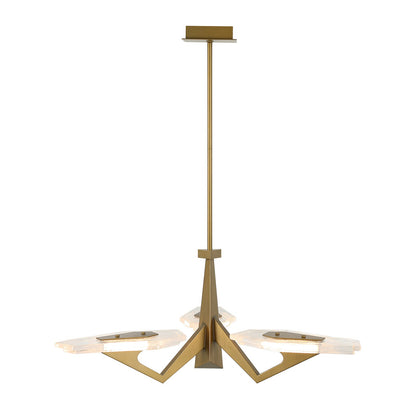 Varaluz Down the Wrong Path 3 Light Pendant, Brass Kisser/Seedy