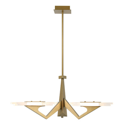 Varaluz Down the Wrong Path 3 Light Pendant, Brass Kisser/Seedy