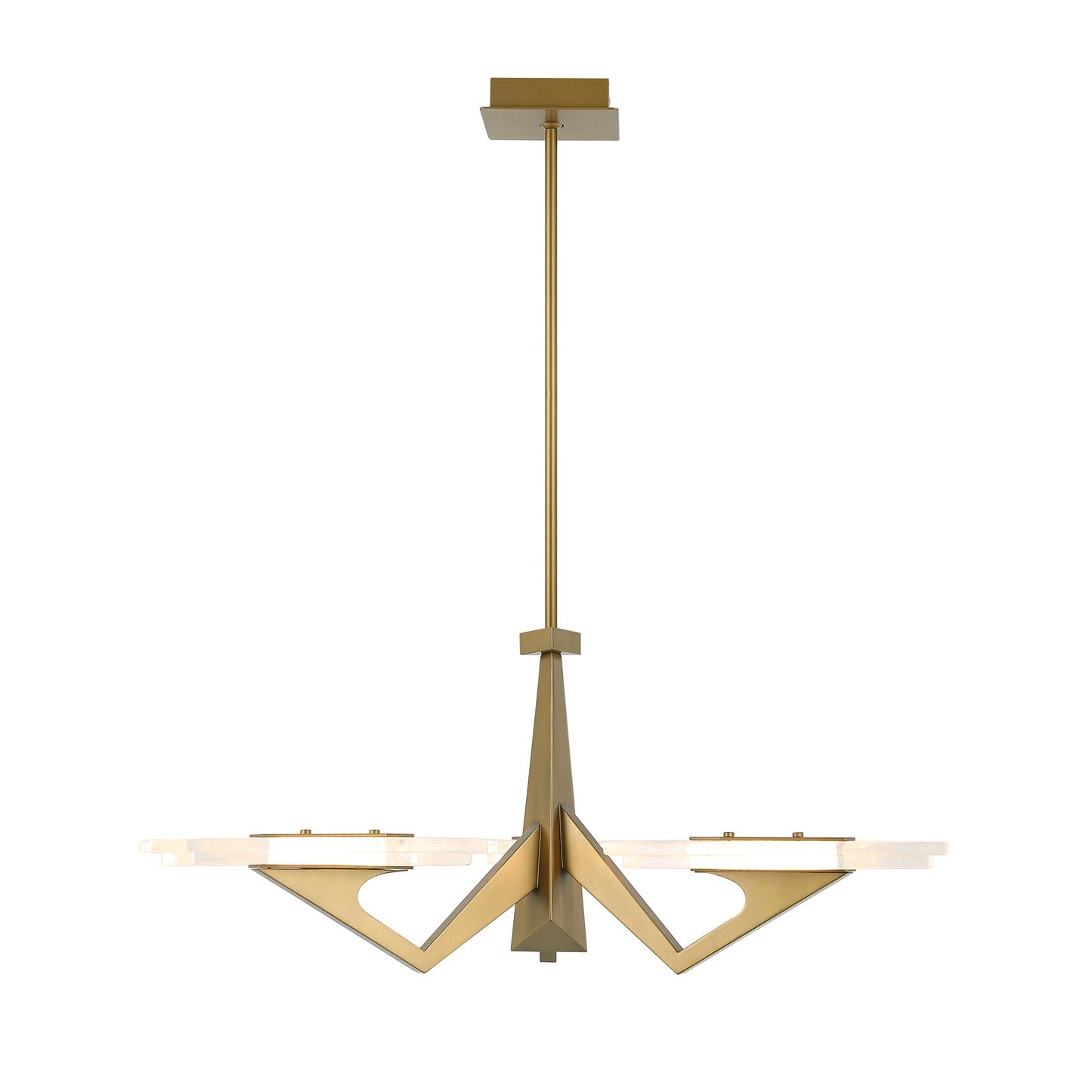 Varaluz Down the Wrong Path 3 Light Pendant, Brass Kisser/Seedy