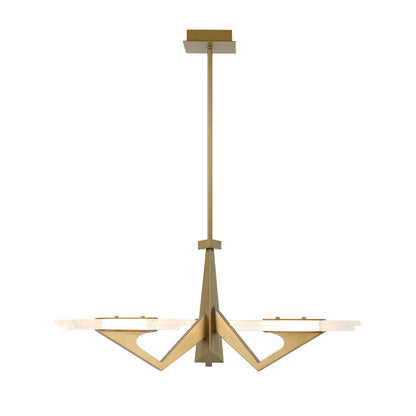 Varaluz Down the Wrong Path 3 Light Pendant, Brass Kisser/Seedy